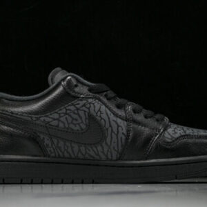 Nike IM6568-010 JORDAN 1 LOW BLACK ELEPHANT PRINT BLACK/ANTHRACITE/TOUR YELLOW