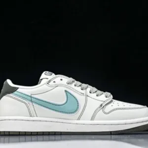 Nike JJ5285-010 Gucci AIR JORDAN 1 LOW OG SP AJ1 LOW TOP CULTURAL CASUAL SNEAKERS SKY BLUE/WHITE