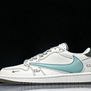 Nike JJ5285-010 Gucci AIR JORDAN 1 LOW OG SP AJ1 LOW TOP CULTURAL CASUAL SNEAKERS SKY BLUE/WHITE
