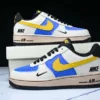 Nike NH0601 574 577 AIR FORCE 1'07 LOW TOP AF1 CASUAL SNEAKERS KLEIN BLUE/WHITE/YELLOW/BLACK/PINK Shoes - CASUAL SNEAKERS, men's nike, nike, nike 2025 sneakers, nike 2026 sneakers, nike boys shoes, nike boys sneakers, nike casual, nike casual sneakers, nike kids, nike kids shoes, nike kids sneakers, nike man sneakers, nike men's, nike shoes, nike sneakers, nike sneakers shoes, nike sports shoes, nike sports sneakers, nike students shoes, nike students sneakers