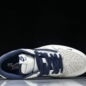 Nike SJ0086-134 supreme AIR JORDAN 1 LOW OG SP AJ1 LOW TOP CULTURAL CASUAL SNEAKERS BLUE/GREY/WHITE/BLACK