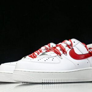 Nike UP9225 101 AIR FORCE 1’07 AF-1 supreme LOW TOP CASUAL SNEAKERS RED/WHITE Shoes