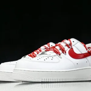 Nike UP9225 101 AIR FORCE 1'07 AF-1 supreme LOW TOP CASUAL SNEAKERS RED/WHITE Shoes - CASUAL SNEAKERS, men's nike, nike, nike 1'07 sneakers, nike 2025 sneakers, nike 2026 sneakers, Nike air force, nike air force sneakers, nike boys shoes, nike boys sneakers, nike casual, nike casual sneakers, nike kids, nike kids shoes, nike kids sneakers, nike man sneakers, nike men's, nike shoes, nike sneakers, nike sneakers shoes, nike sports shoes, nike sports sneakers, nike students shoes, nike students sneakers, nike supreme af-1 sneakers