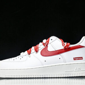 Nike UP9225 101 AIR FORCE 1’07 AF-1 supreme LOW TOP CASUAL SNEAKERS RED/WHITE Shoes