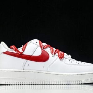 Nike UP9225 101 AIR FORCE 1’07 AF-1 supreme LOW TOP CASUAL SNEAKERS RED/WHITE Shoes