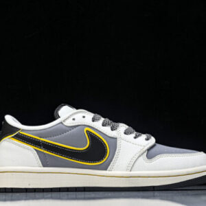 Nike XX3168-162 xiaomi AIR JORDAN 1 LOW OG SP AJ1 LOW TOP CULTURAL CASUAL SNEAKERS BLACK/GREY/WHITE/YELLOW