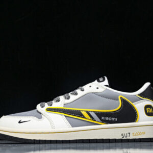 Nike XX3168-162 xiaomi AIR JORDAN 1 LOW OG SP AJ1 LOW TOP CULTURAL CASUAL SNEAKERS BLACK/GREY/WHITE/YELLOW