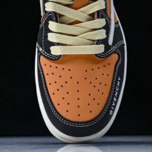 Nike XY2688-118 Givenchy AIR JORDAN 1 LOW OG SP AJ1 LOW TOP CULTURAL CASUAL SNEAKERS ORANGE/WHITE/BLACK