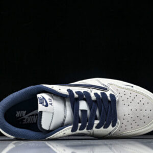 Nike XZ2268-002 AIR JORDAN 1 LOW OG AJ1 LOW TOP CULTURAL CASUAL SNEAKERS supreme NAVY BLUE/LIGHT GRAY/WHITE
