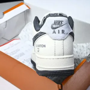 L&V Nike MZ9588 811 AIR FORCE 1’07 LV8 LOW TOP CASUAL SNEAKERS BLACK/WHITE Shoes