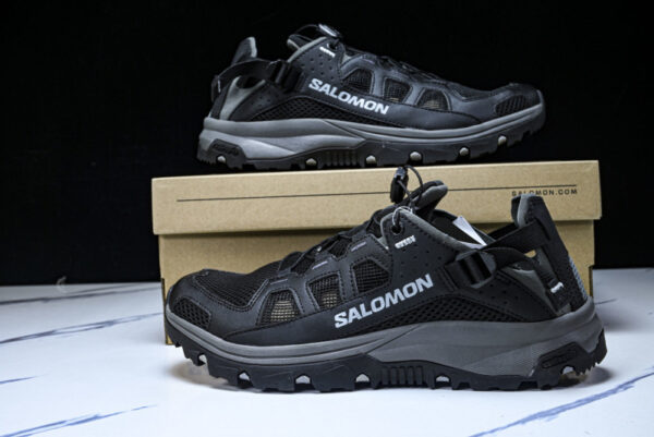 salomon 471151-28 TECHAMPHIBIAN 5 OUTDOOR MEN'S AND WOMEN'S WADING SHOES ARE BREATHABLE BLACK/GREY shoes - salomon, salomon 471151-28, salomon outdoor shoes, salomon outlet, salomon shoes, salomon TECHAMPHIBIAN, salomon WADING SHOES