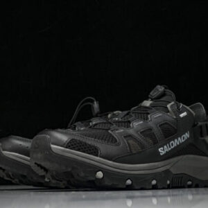 salomon 471151-28 TECHAMPHIBIAN 5 OUTDOOR MEN’S AND WOMEN’S WADING SHOES ARE BREATHABLE BLACK/GREY shoes