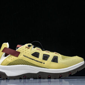 salomon 477502-26 TECHAMPHIBIAN 5 MEN’S AND WOMEN’S WADING SHOES ARE BREATHABLE EARTHY YELLOW/BLACK shoes