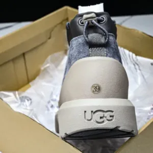 UGG MJ11743991 ULTRA MINI WEATHER HYBRID MID TOP WARM MEN’S OUTDOOR SNOW BOOTS DARK GRAY/BROWN