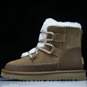 UGG WS1174574 THE NEW AUTUMN WOMEN’S SNOW BOOTS ARE COMFORTABLE WARM AND CASUAL WHITE/COFFEE