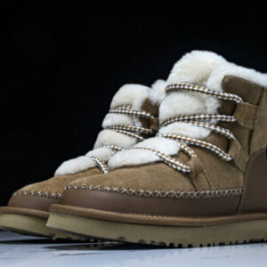 UGG WS1174574 THE NEW AUTUMN WOMEN’S SNOW BOOTS ARE COMFORTABLE WARM AND CASUAL WHITE/COFFEE