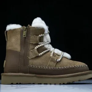 UGG WS1174574 THE NEW AUTUMN WOMEN’S SNOW BOOTS ARE COMFORTABLE WARM AND CASUAL WHITE/COFFEE