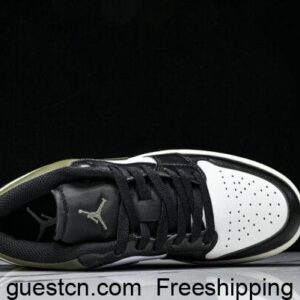 Air Jordan 1 Low Toe Medium Olive GS Nike 553560-092 sneakers