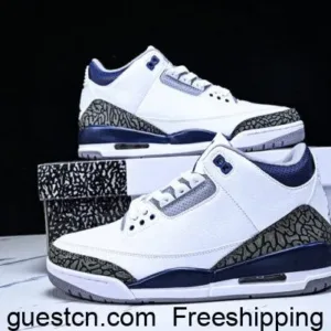 Air Jordan 3 Retro Midnight Navy CT8532-140 men's Sneakers
