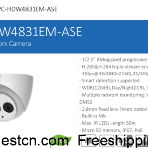Dahua DH-IPC-HDW4831EM-ASE 8MP IR Eyeball Network Camera