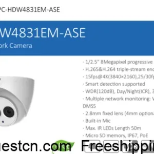 Dahua DH-IPC-HDW4831EM-ASE 8MP IR Eyeball Network Camera