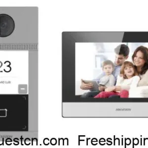 Hikvision DS-KIS604-S(C) IP door video intercom kit POE switch