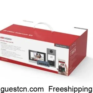 Hikvision DS-KIS604-S(C) IP door video intercom kit POE switch