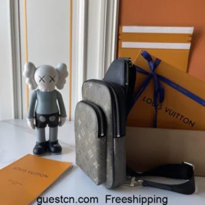 LV M11703 Avenue Sling Monogram Eclipse Reverse Turquoise bags