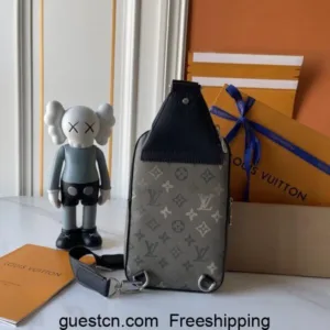 LV M11703 Avenue Sling Monogram Eclipse Reverse Turquoise bags