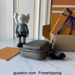 LV M11703 Avenue Sling Monogram Eclipse Reverse Turquoise bags