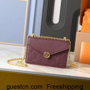 LV Wallet On Chain Rosy Monogram Empreinte Leather bags