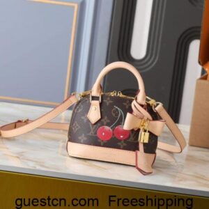LV Alma BB Monogram Canvas M53152 cherry Handbags