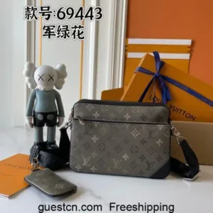 LV Trio Messenger Monogram Eclipse M69443 Men's Bags