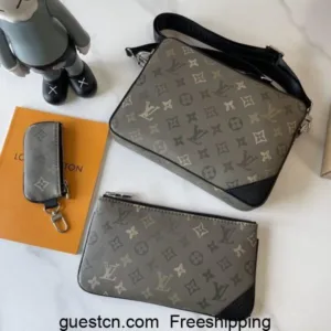 LV Trio Messenger Monogram Eclipse M69443 Men’s Bags