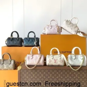 LV Nano Speedy Monogram Empreinte Women Leather bags