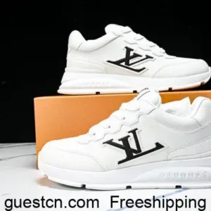 LV 1ahsuj shoes smooth cowhide lettered laces trainer sneakers