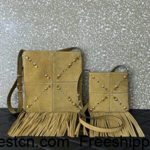 Valentino Garavani Nellcote Suede leather fringed handbags
