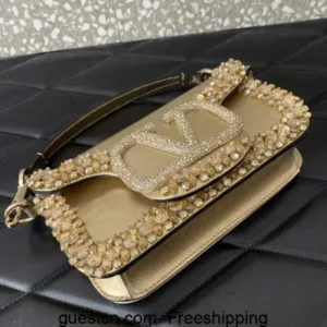 Valentino 512021230 logo embroidered handbags
