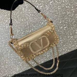 Valentino 512021230 logo embroidered handbags