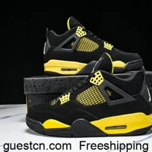 AIR JORDAN 4 FEAR RETRO PSG THUNDER AJ4 PARIS SAINT SET BASKETBALL SHOES