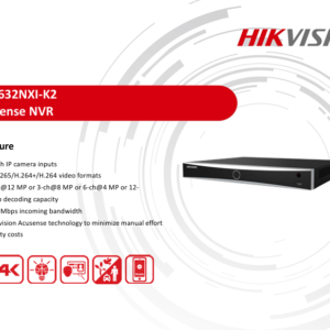 Hikvision DS-7632NXI-K2 32-ch 1U K Series AcuSense 4K NVR