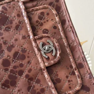 Chanel 26ss 2225 Spring/Summer Vintage Resin Leather Flip Tofu Handbags
