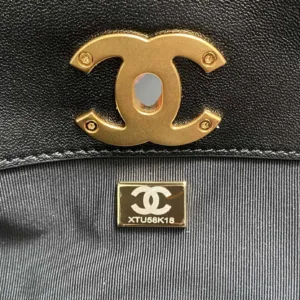 Chanel 5634 26A suede patchwork bucket bag