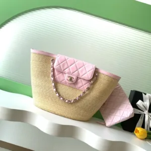 Chanel AS5952 straw-woven Handbags