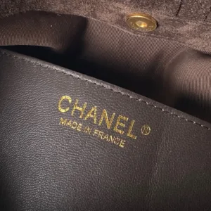 Chanel 26C AS6010 Tortoise Suede Bucket Handbags