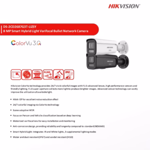 DS-2CD2687G3T-LIZSY 8 MP ColorVu Motorized Varifocal Camera