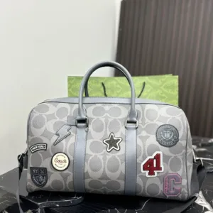 COACH’s new Venturer badge travel bags