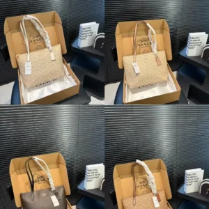 COACH Zip Top Tote Handbag