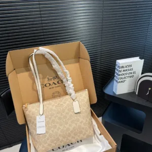 COACH Zip Top Tote Handbag