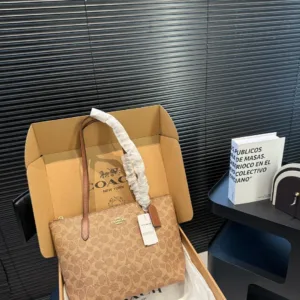 COACH Zip Top Tote Handbag
